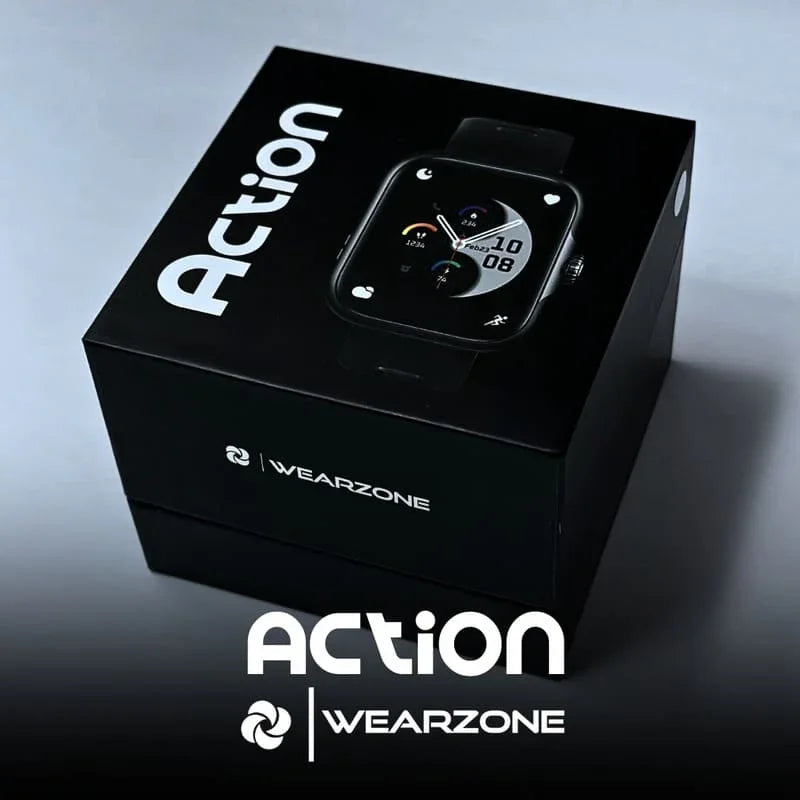 ACTION WEARZONE | Smartwatch Esportivo | A PROVA D'ÁGUA | GPS integrado