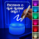 Luminária Tipo Lousa 3D B-MAX Branca - SamShip Store