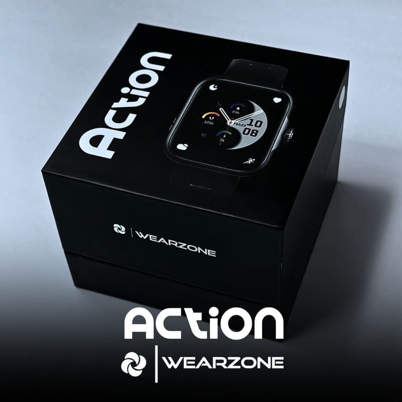 ACTION WEARZONE | Smartwatch Esportivo | A PROVA D'ÁGUA | GPS integrado