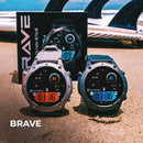 Smartwatch Brave | Aprova de água do mar  | GPS | 5ATM - 50m | Strava