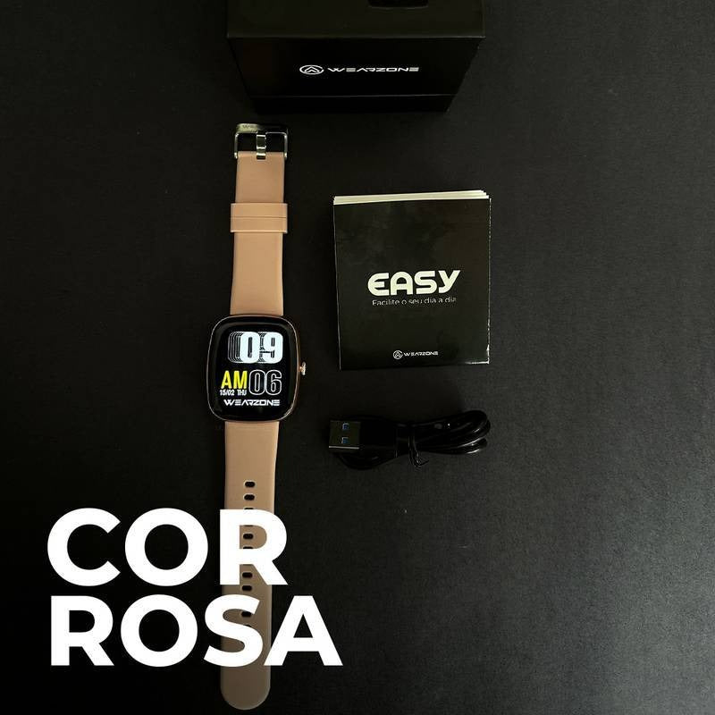 SMARTWATCH EASY | PROVA D'ÁGUA 1 ATM | BATERIA DE LONGA DURAÇÃO | 100 MODOS DE ESPORTES