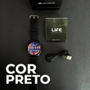Smartwatch Life 45mm | 1ATM Amoled Bateria de Longa Duração | 100 Modos Esportes
